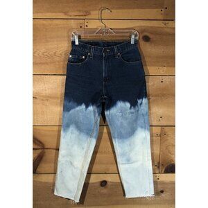 Vintage Levi's 550 Made USA 2 Tone Skinny Jeans Womens Size 28" Acid Wash